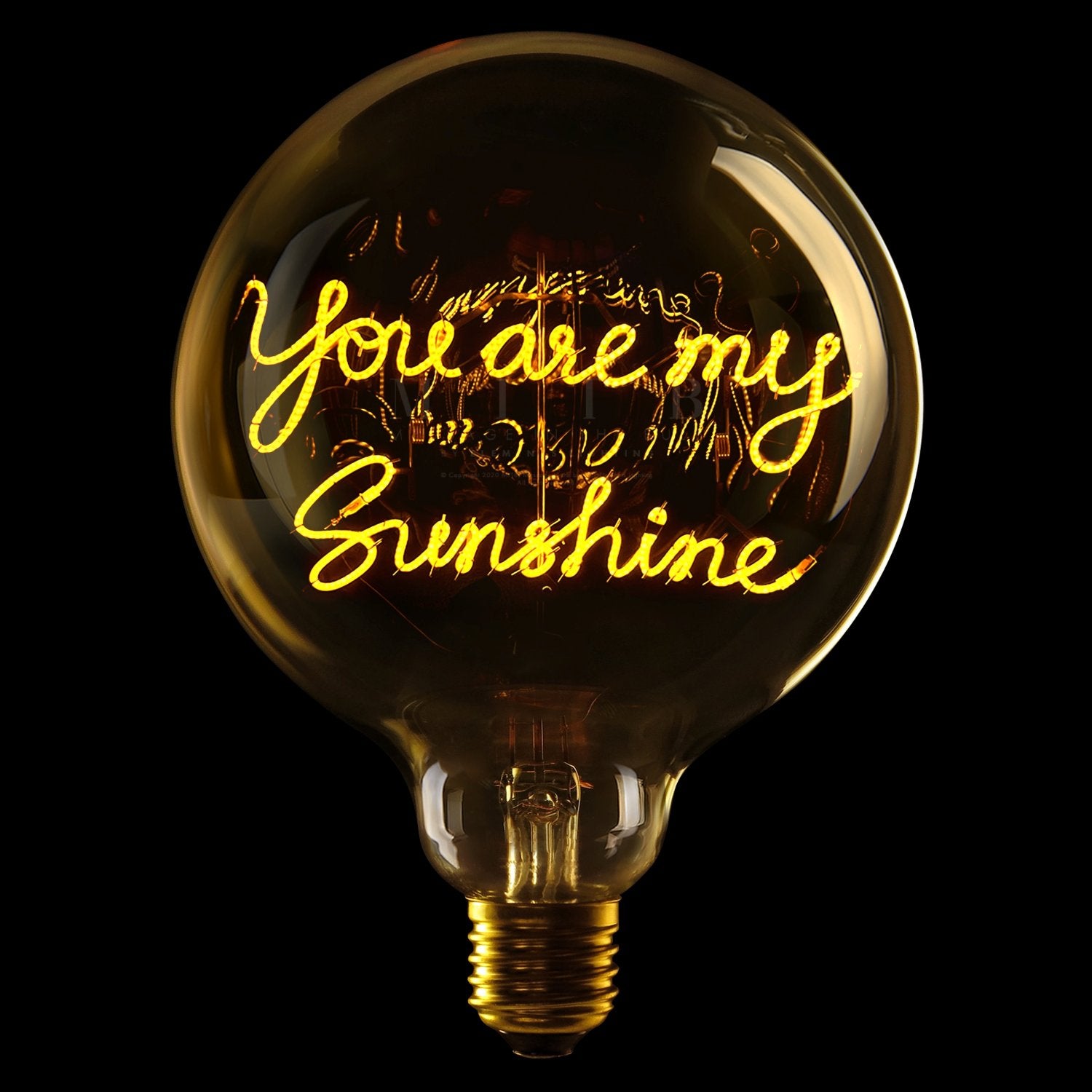 "You are my Sunshine" LED Deko-Glühbirne – Botschaftsleuchte