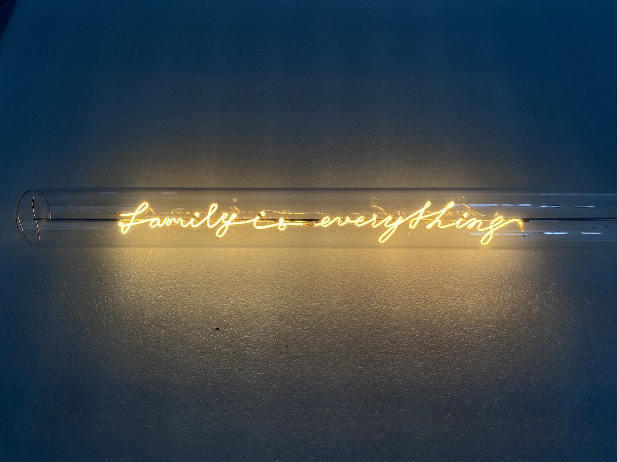 „Family Is Everything“ Deko-Leuchtröhre – Botschaftsleuchte