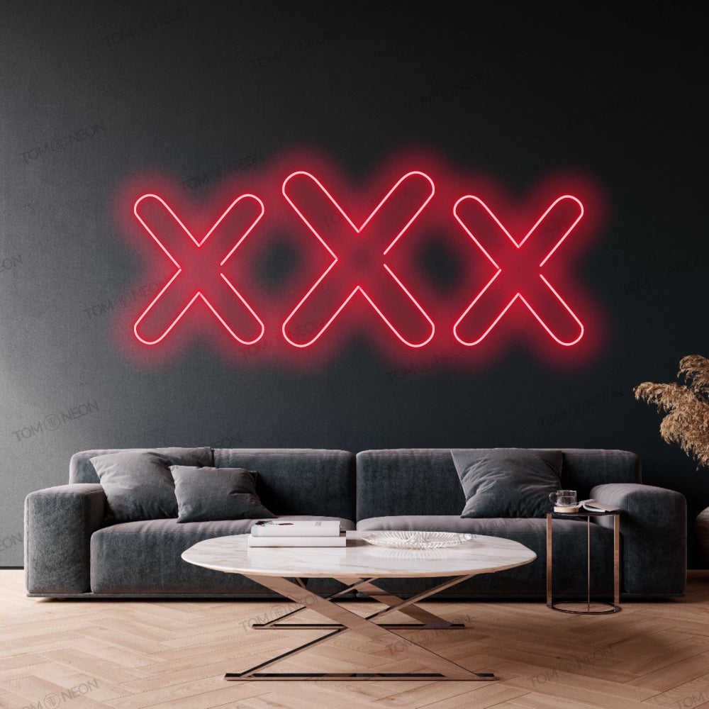 "xXx" Neonschild Sign - Verführung & Eleganz für Ihr Zuhause