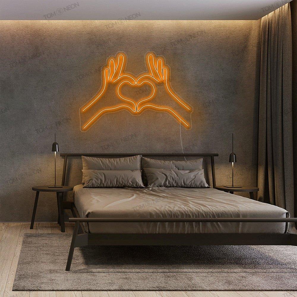 "Heart Hand" Neon-Schild Bild LED Leuchte - TOM NEON