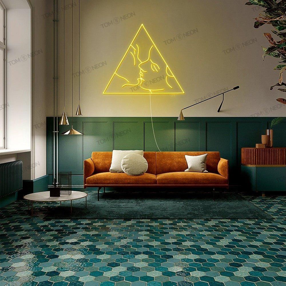 "Kiss" Neon-Schild Bild LED Leuchte - TOM NEON