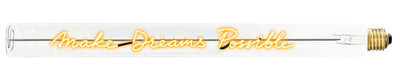 „Make Dreams Possible“ Deko-Leuchtröhre – Produktansicht
