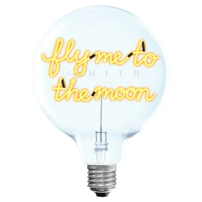 „Fly Me to the Moon“ Akku LED Deko-Glühbirne – Produktansicht