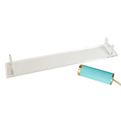 „MITT Acryl“ Kabel-Leuchtensockel – Türkis und Gold