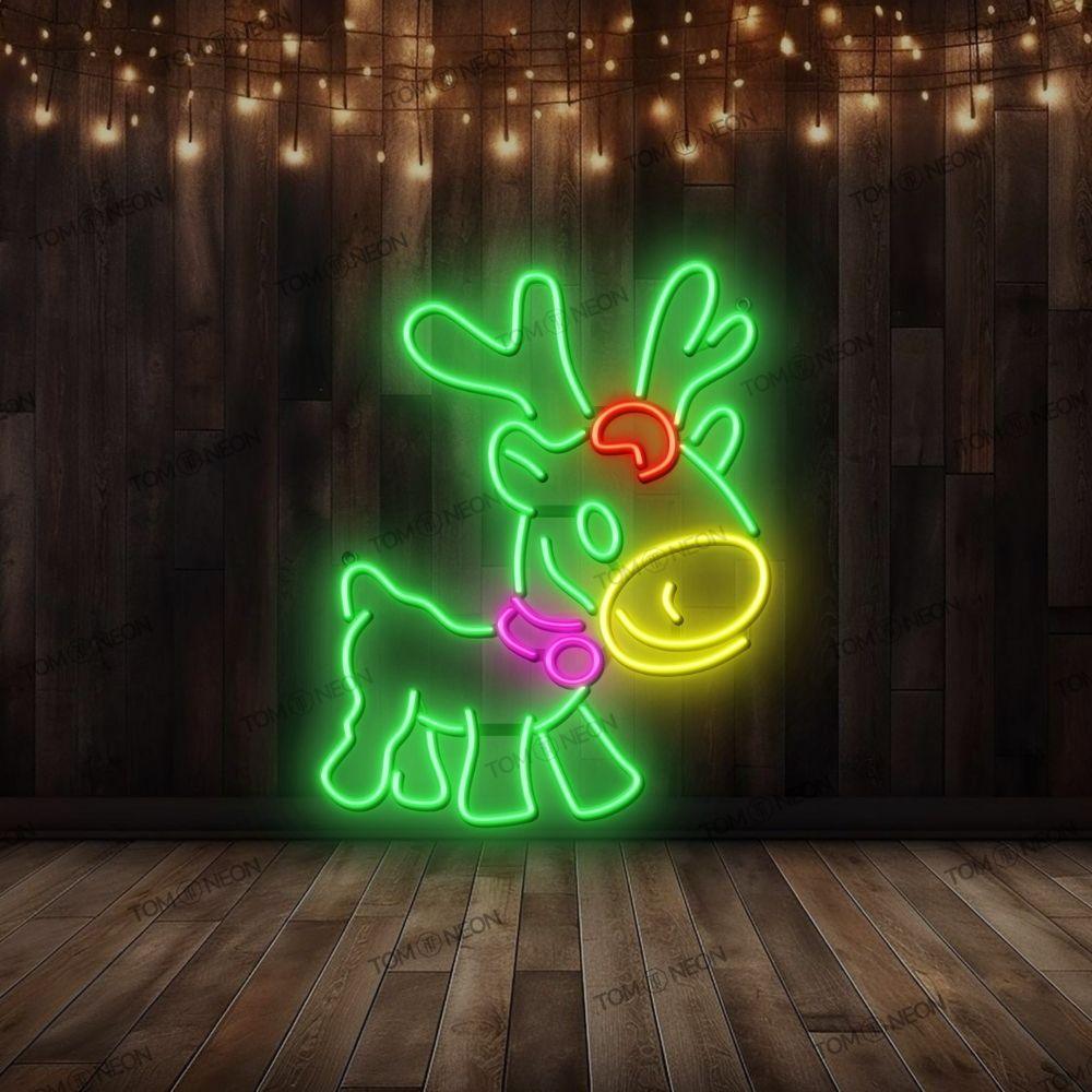"Baby Rentier" Weihnachten Neon Schild Bild LED Leuchte - TOM NEON