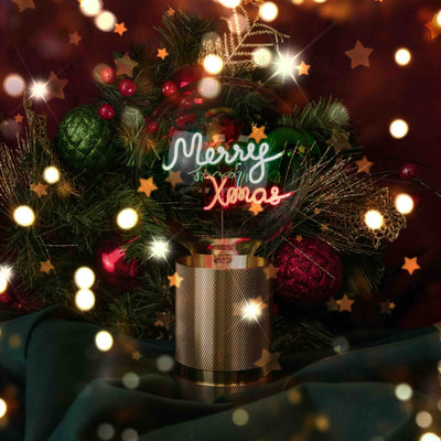 „Merry Xmas“ Kabel LED Deko-Glühbirne – Botschaftsleuchte