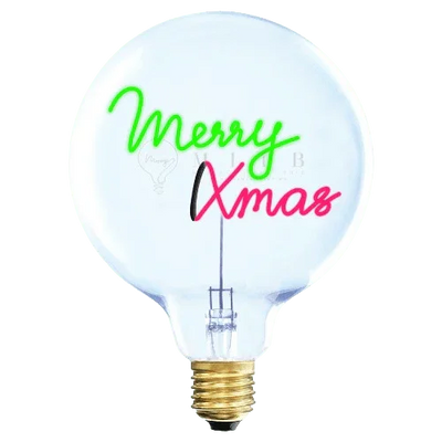 „Merry Xmas“ Kabel LED Deko-Glühbirne – Produktansicht