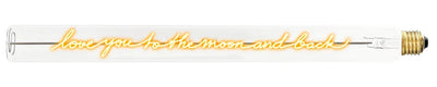 „Love You to the Moon and Back“ Deko-Leuchtröhre – Produktansicht