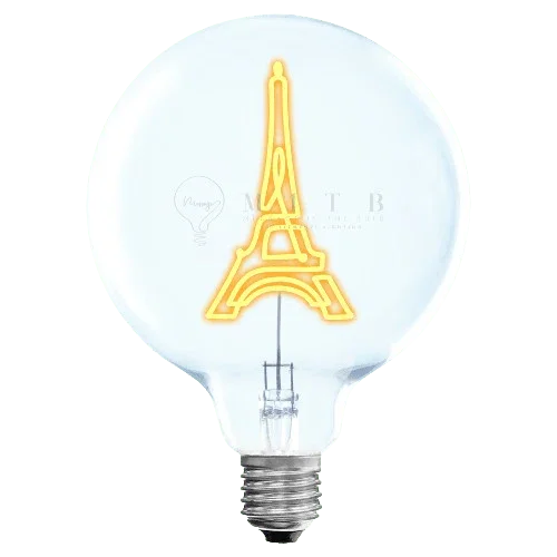 „Eiffelturm“ Akku LED Deko-Glühbirne – Produktansicht