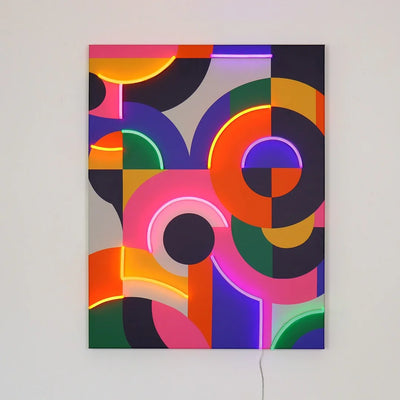 "Abstrakt" LED Neon Wandkunst