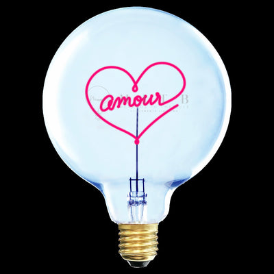 "Amour" LED Deko-Glühbirne – Botschaftsleuchte