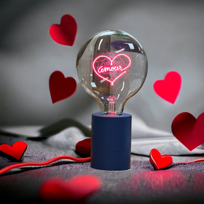 "Amour" LED Deko-Glühbirne – Botschaftsleuchte