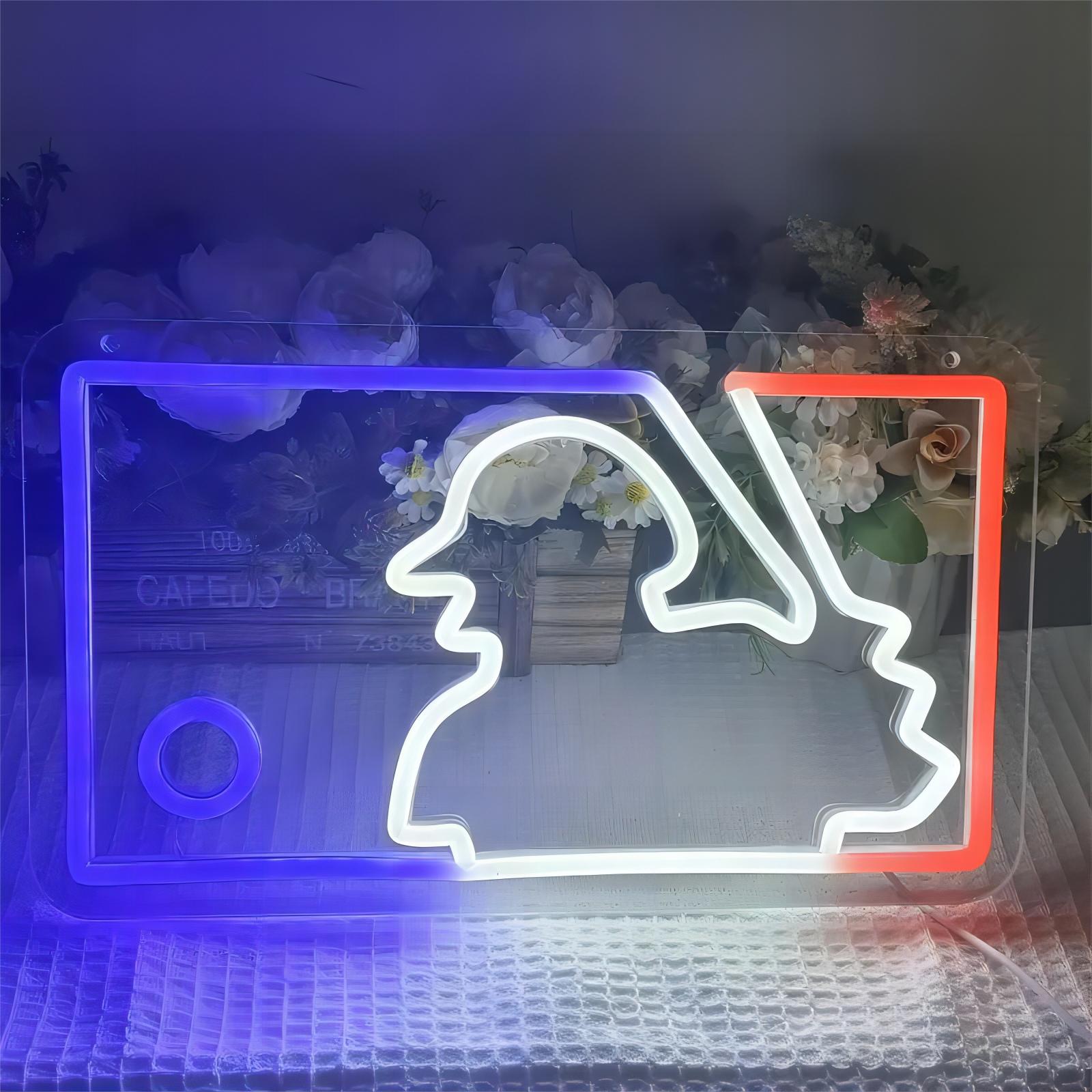 Baseball Mann LED Neon Schild – USB Neon Sign – Perfekte Geschenkidee | TOM NEON