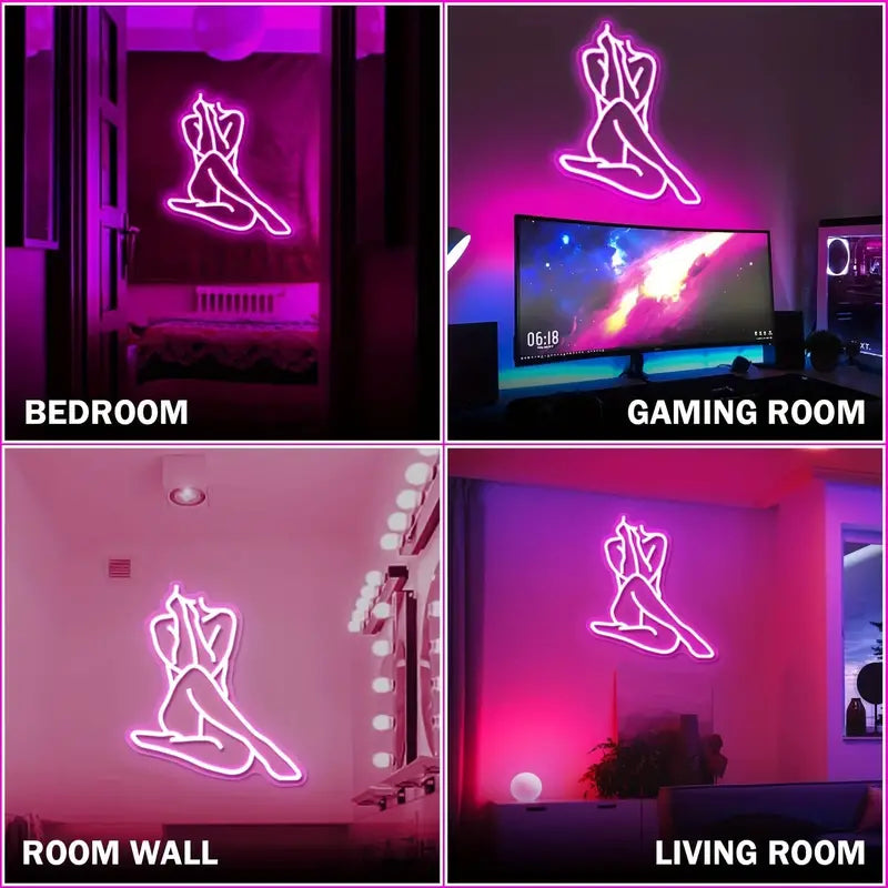 Body LED Neon shield - USB Neon Sign - Unique gift idea | Tom Neon