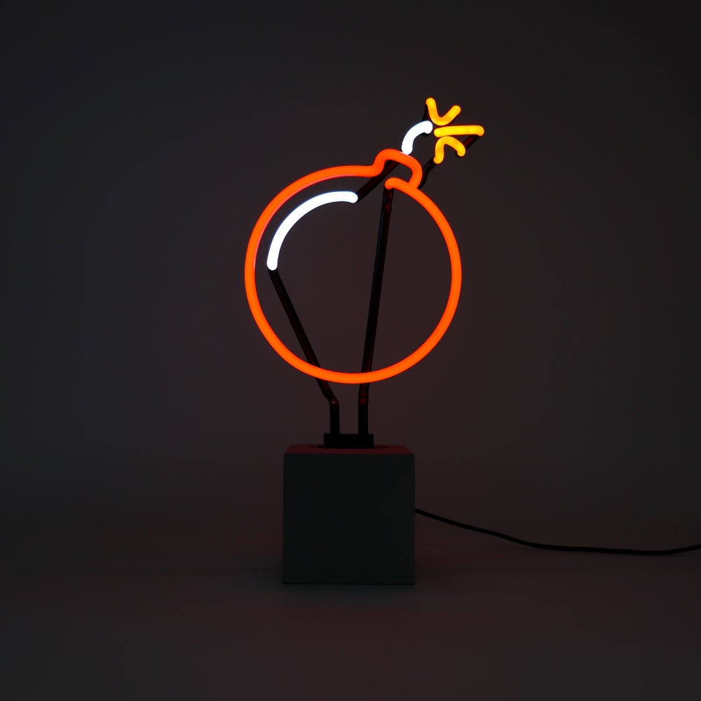 "Bombe" Glas Stand-Neon