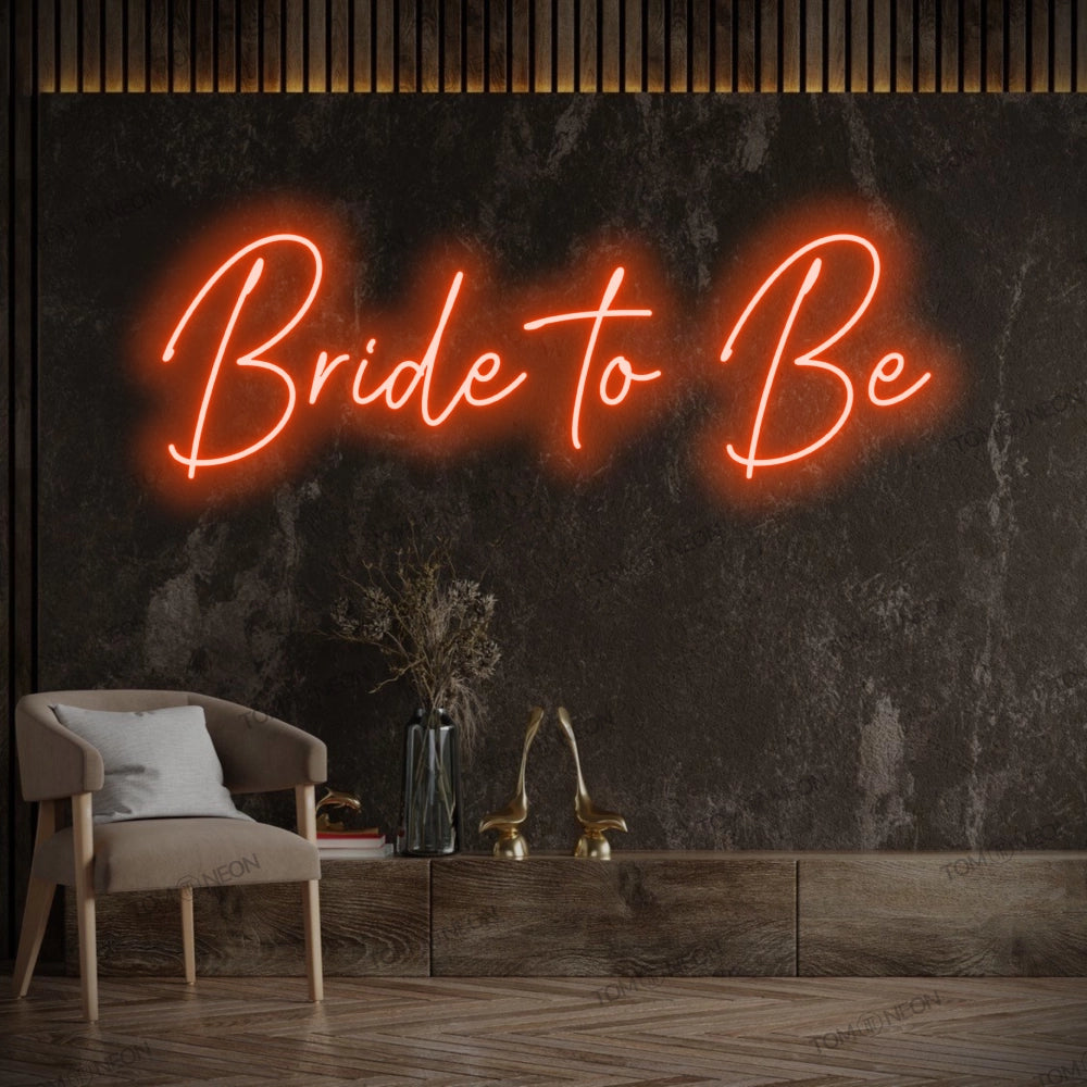 "Bride to Be" LED Neon Schriftzug