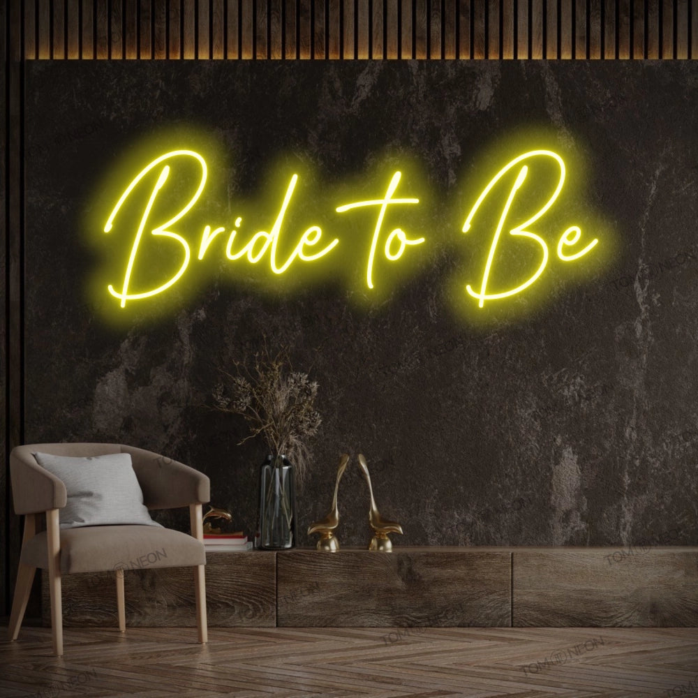 "Bride to Be" LED Neon Schriftzug