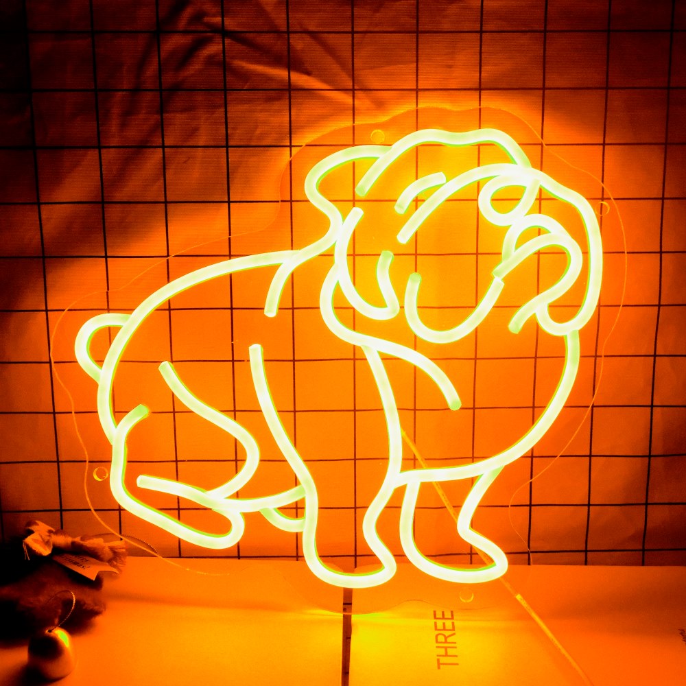 Bulldogge LED Neon Sign – USB Neonschild – Perfekte Geschenkidee | TOM NEON