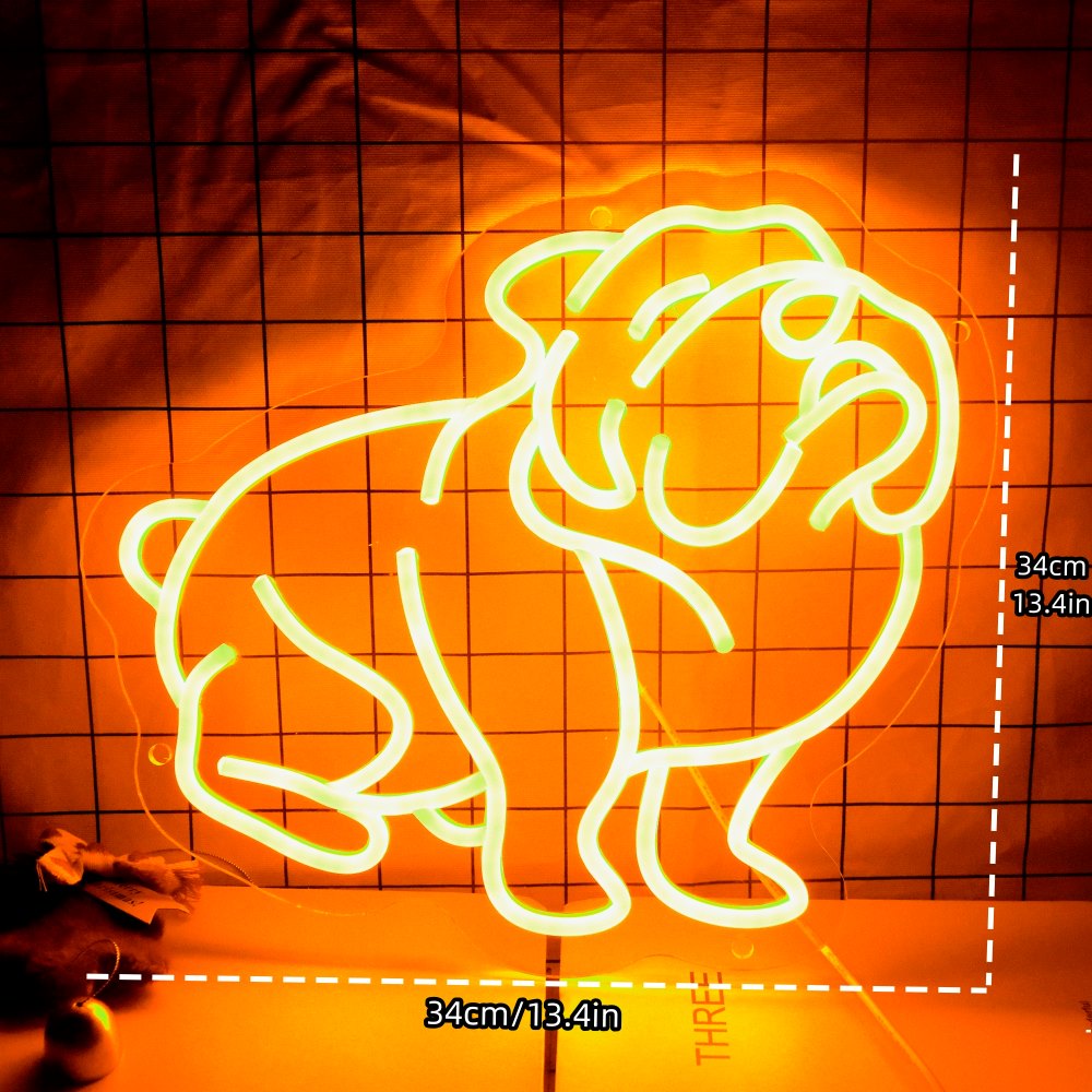 Bulldog Led Neon Sign - USB neon sign - Perfect gift idea | Tom Neon