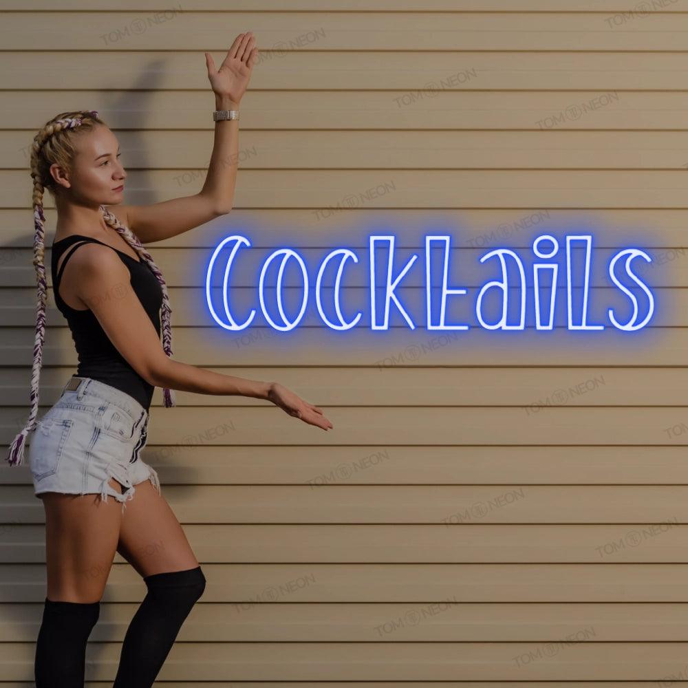 "Cocktails" Neon Schild Schriftzug LED Leuchte - TOM NEON