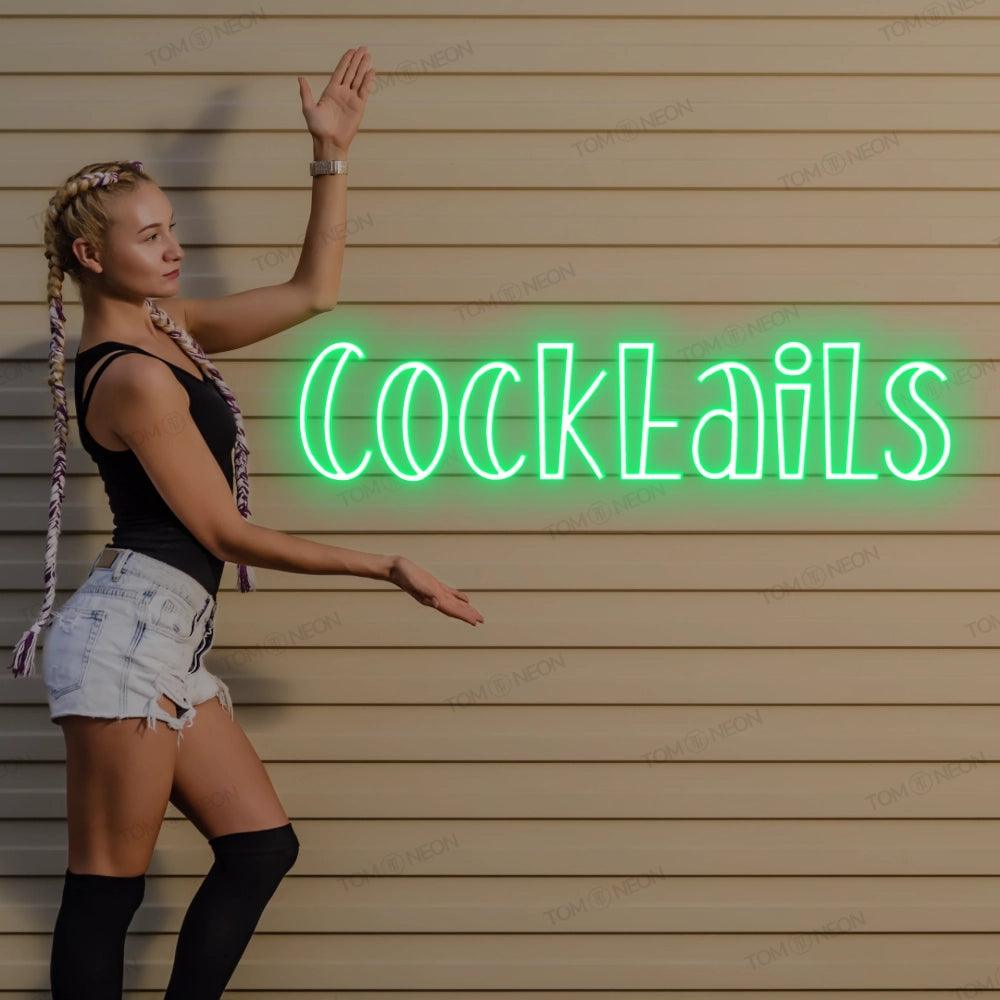 "Cocktails" Neon Schild Schriftzug LED Leuchte - TOM NEON