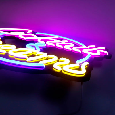 Cocktails & Dreams LED Neon Schriftzug  – USB Neonschild Sign – Perfekte Geschenkidee