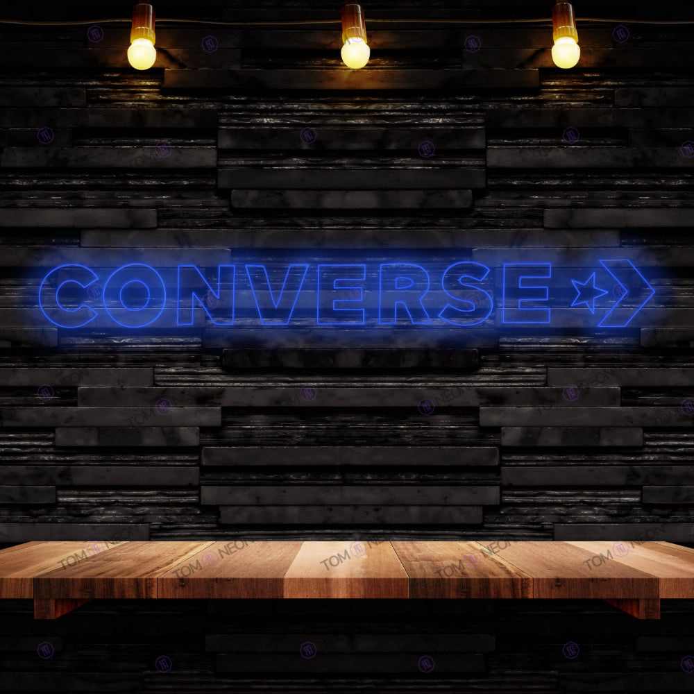 Converse Logo Neon Schild - Kultiger Stil für Ihren Wunschbereich