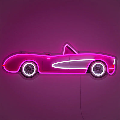 Corvette Classic Car LED Neon Schild – Neon Auto Silhouette für Motorsport-Enthusiasten