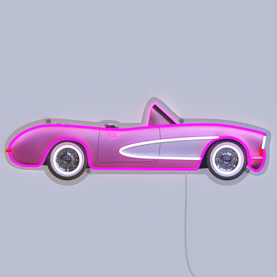 Corvette Classic Car LED Neon Schild – Neon Auto Silhouette für Motorsport-Enthusiasten