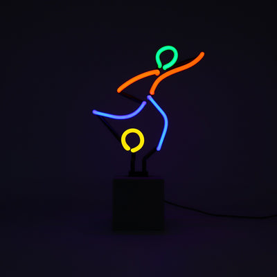 "Fußballspieler" Glas Stand-Neon