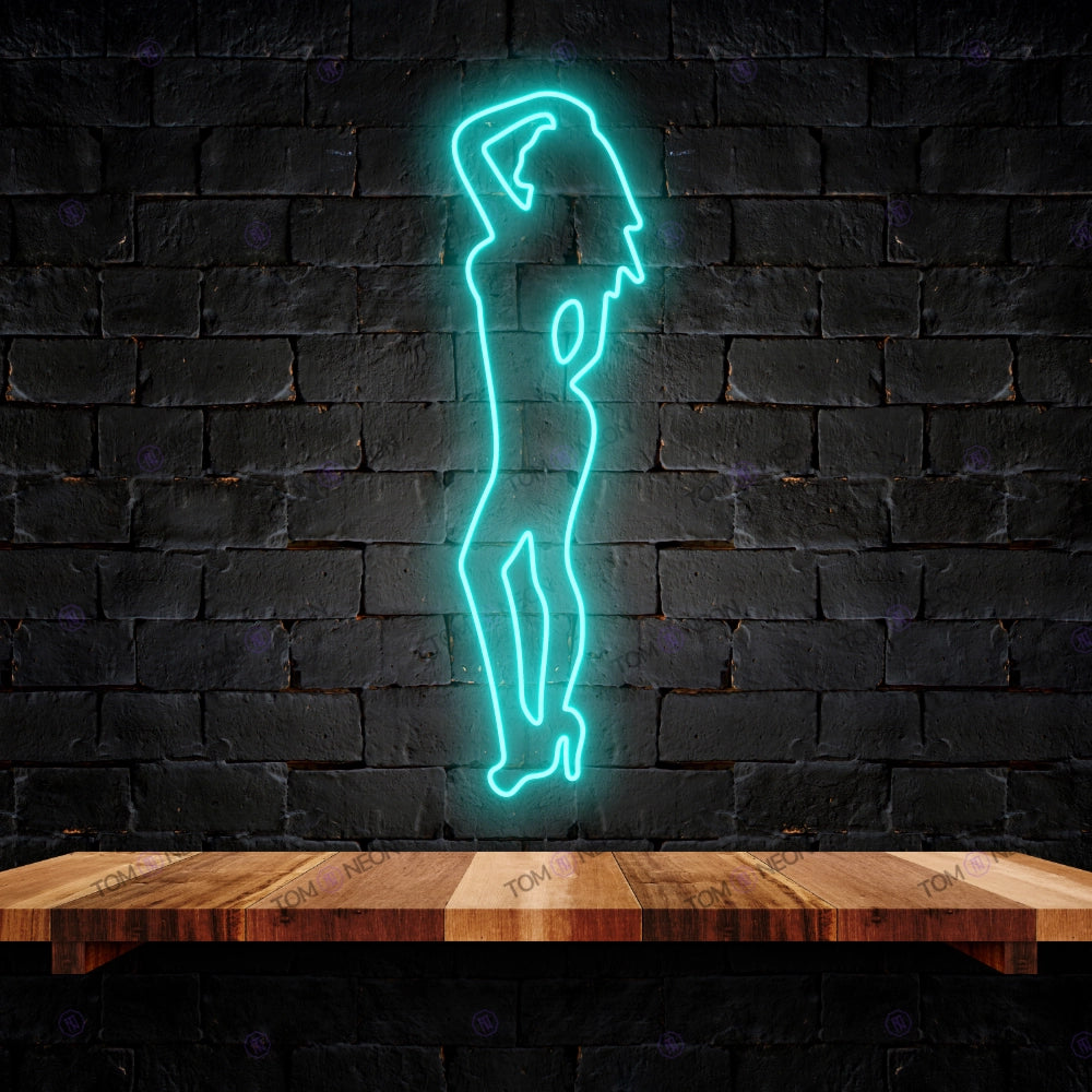 Girl Shape LED Neon Sign - Elegantes LED Neon für Ihr Zuhause