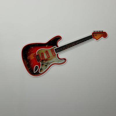 Gitarre Neon Schild Bildmotiv | Stylische Neon Dekoration für Musikliebhaber in drei ikonischen Varianten
