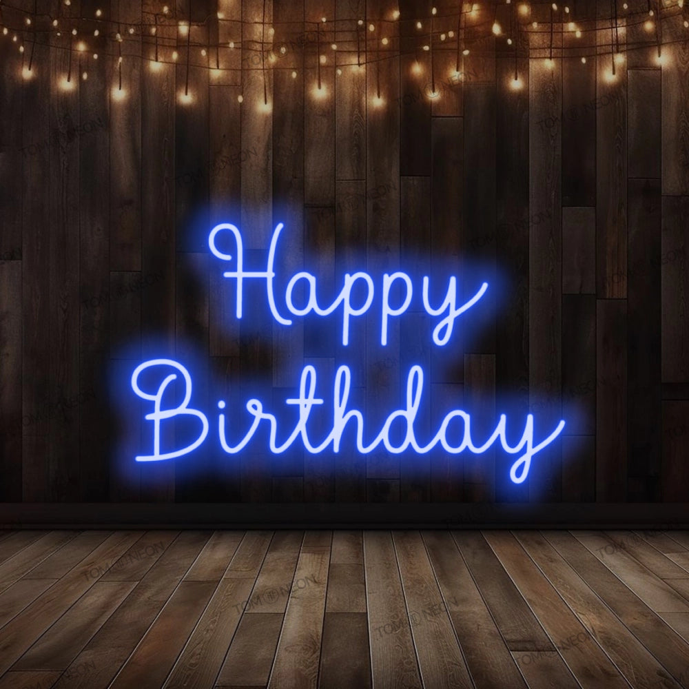 "Happy Birthday" LED Neon Sign Schriftzug