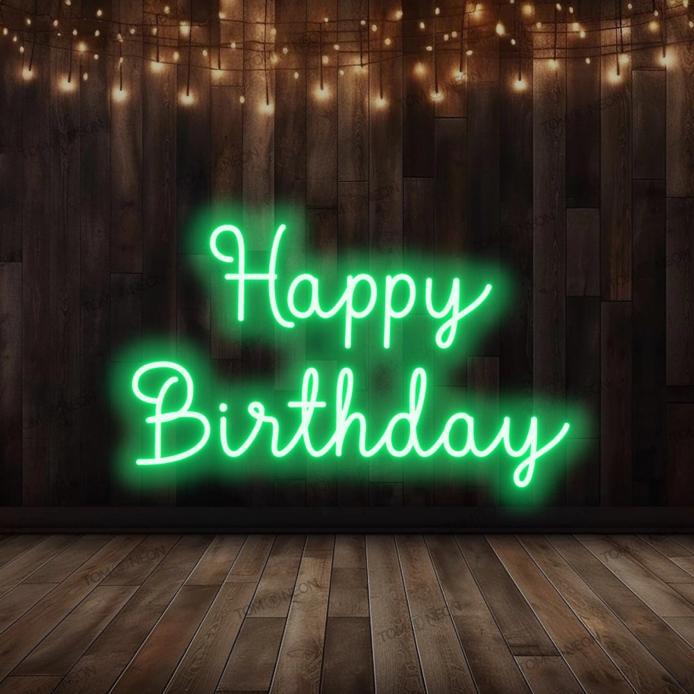 "Happy Birthday" LED Neon Sign Schriftzug