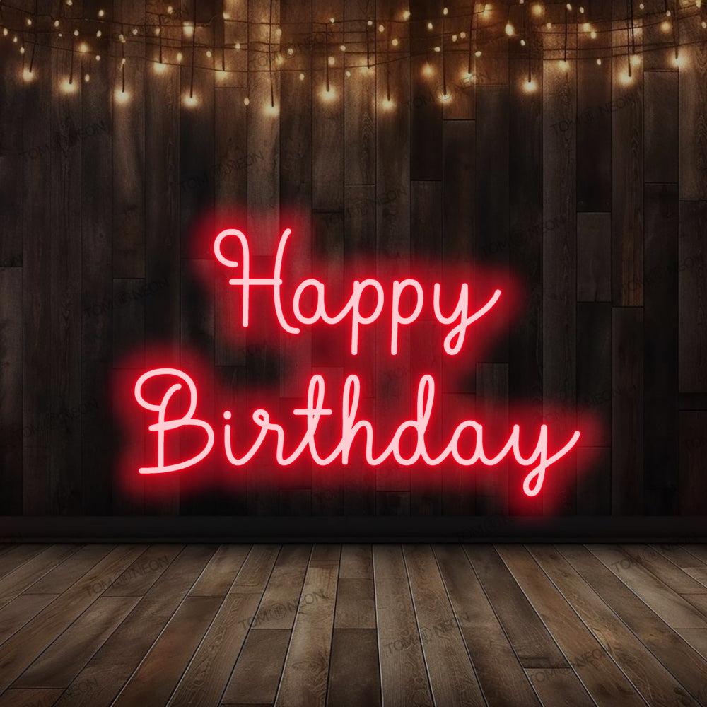 "Happy Birthday" Led Neon Sign lettering