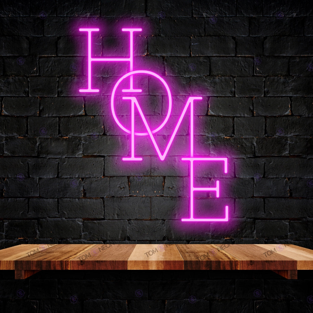 Home LED Neon Schriftzug Sign - Einladendes LED Neon Schild | TOM NEON