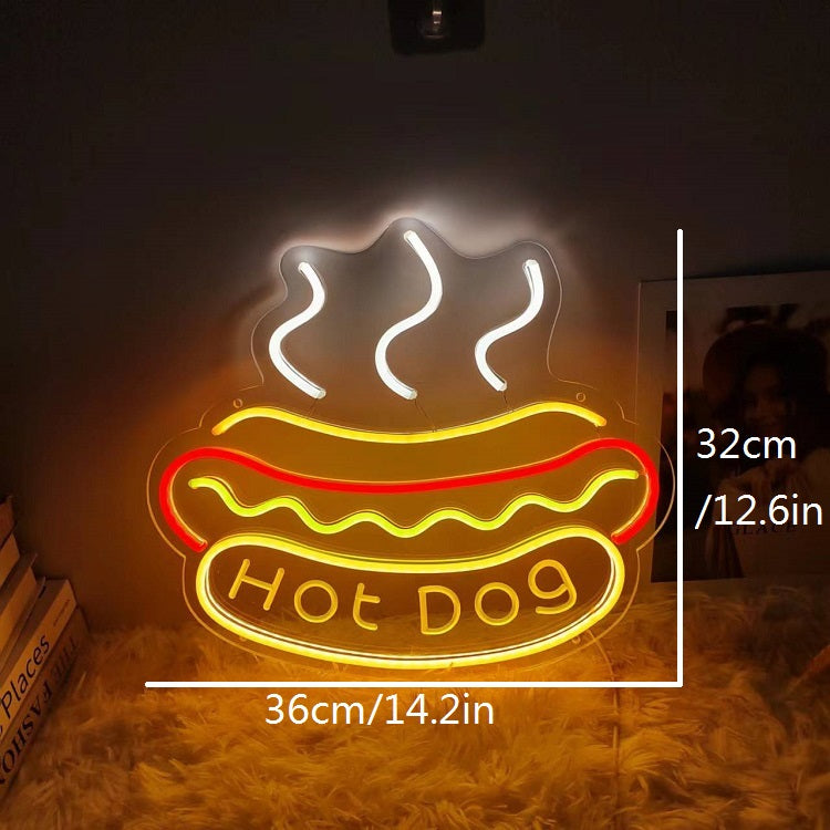 Hot Dog LED Neon Sign – USB Neonschild – Perfekte Geschenkidee | TOM NEON