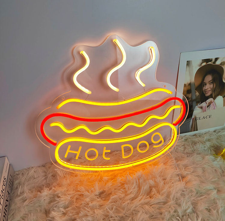 Hot Dog LED Neon Sign – USB Neonschild – Perfekte Geschenkidee | TOM NEON