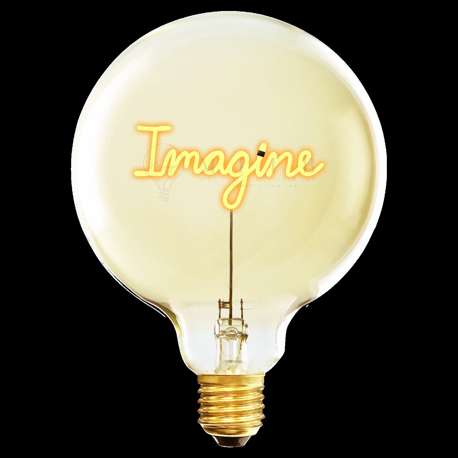 "Imagine" LED Deko-Glühbirne – Botschaftsleuchte