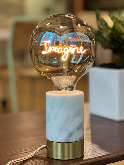 "Imagine" LED Deko-Glühbirne – Botschaftsleuchte