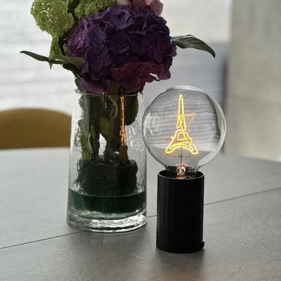 „Eiffelturm“ Akku LED Deko-Glühbirne – Detailansicht