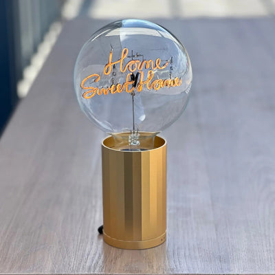 „Home Sweet Home“ Akku LED Deko-Glühbirne – Stimmungsbild