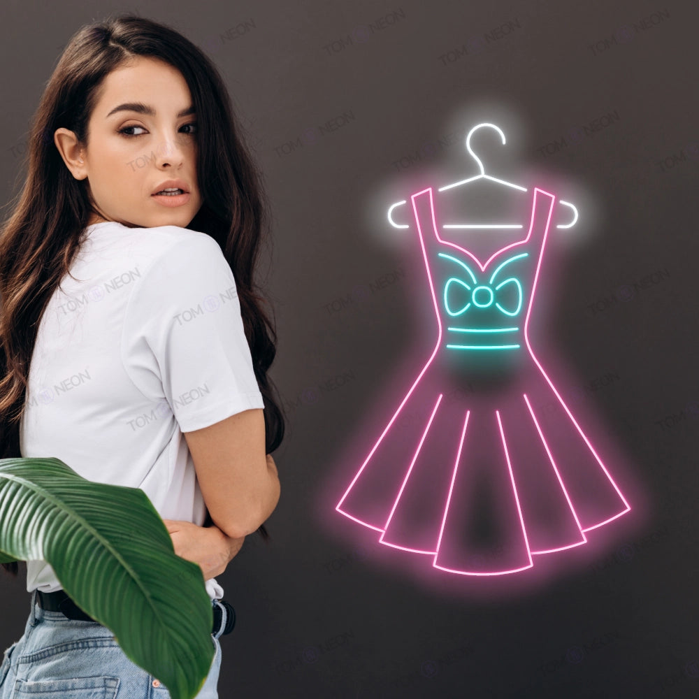 Kleid Neon Schild - Eleganz & Stil für Ihren Wunschbereich