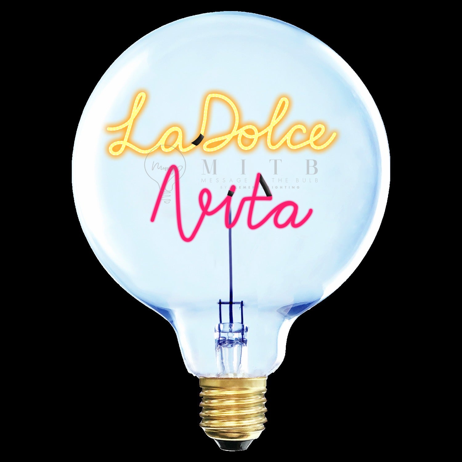 "La Dolce Vita" LED Deko-Glühbirne – Botschaftsleuchte