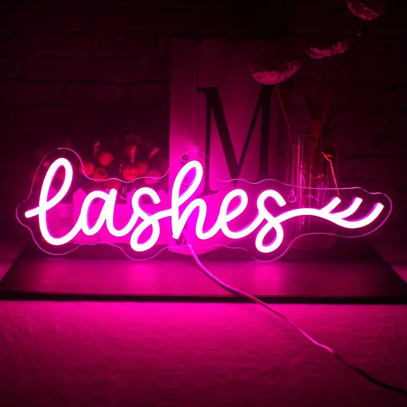 Lashes LED Neon lettering - USB Neon Sign - Perfect gift idea | Tom Neon