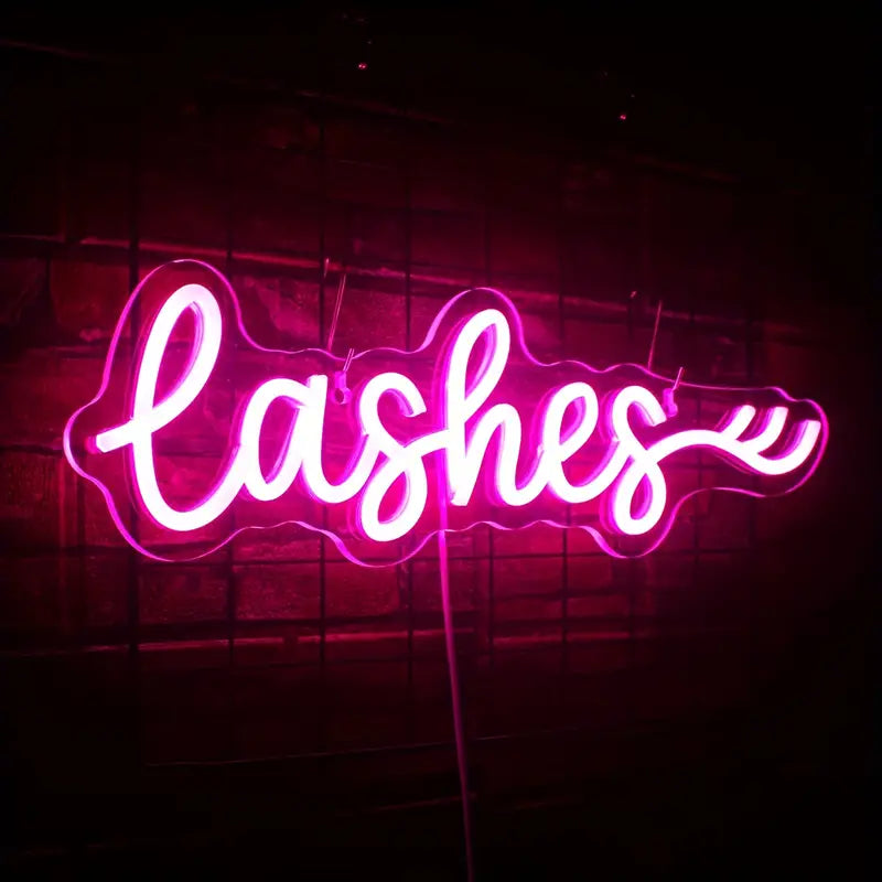 Lashes LED Neon lettering - USB Neon Sign - Perfect gift idea | Tom Neon