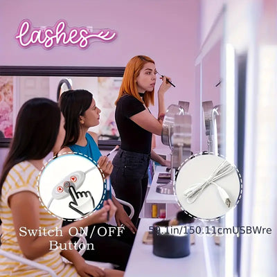 Lashes LED Neon Schriftzug – USB Neon Sign – Perfekte Geschenkidee | TOM NEON