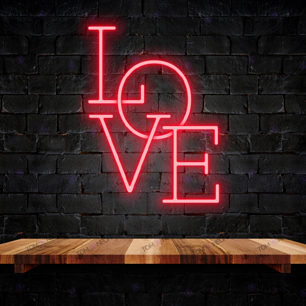 Love Led Neon lettering sign - romantic LED neon sign for your home