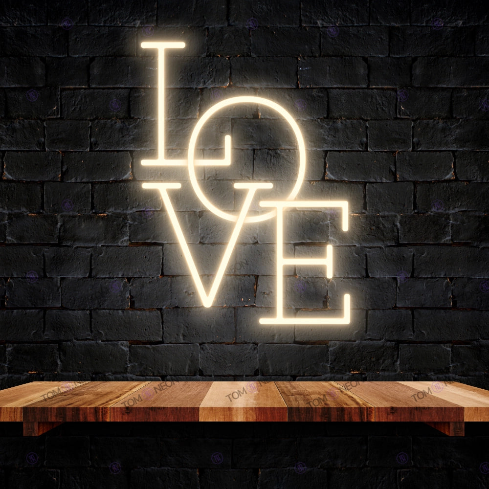 Love LED Neon Schriftzug Sign - Romantisches LED Neon Schild für Ihr Zuhause