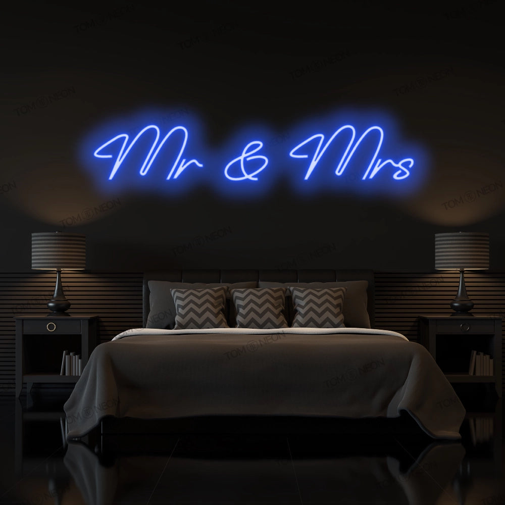 "Mr & Mrs" Neonschild Sign